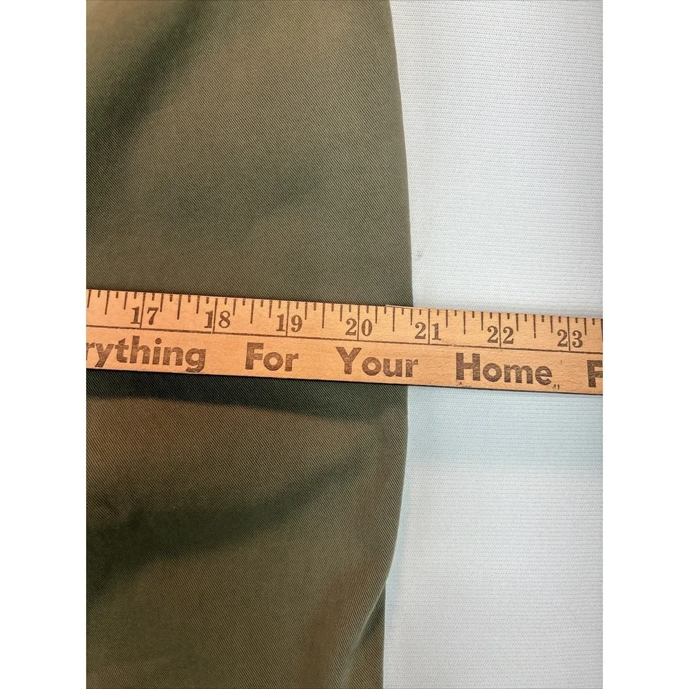 J.crew Women's Crop Pants Vintage Straight  Green High Rise Stretch Petites‎ 31P